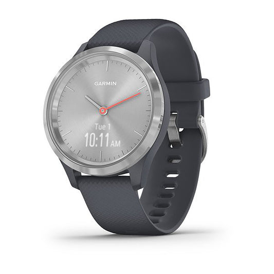 Garmin Vivomove 3S Silicone Granite Blue Strap Full Color Display Dial Watch