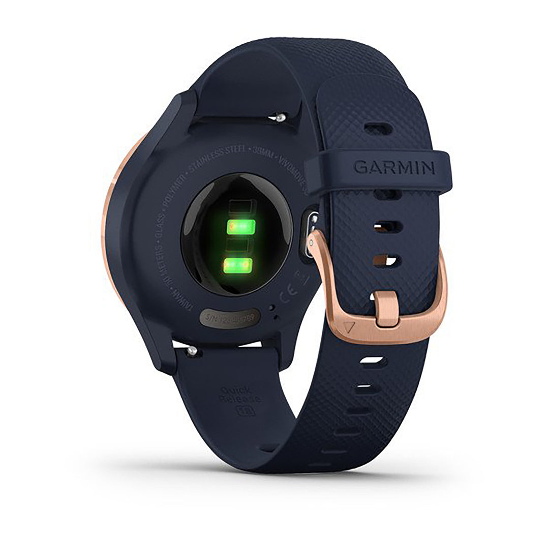 Garmin Vivomove 3S Silicone Navy Blue Strap Full Color Display