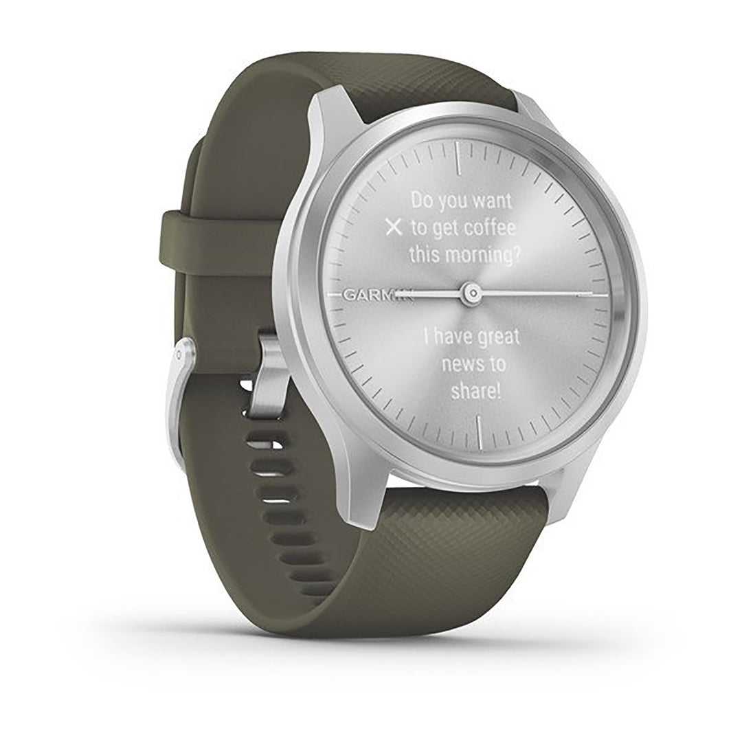Garmin Vivimove Style Silicone Moss Strap Full Color Display Dial Watch - 010-02240-21