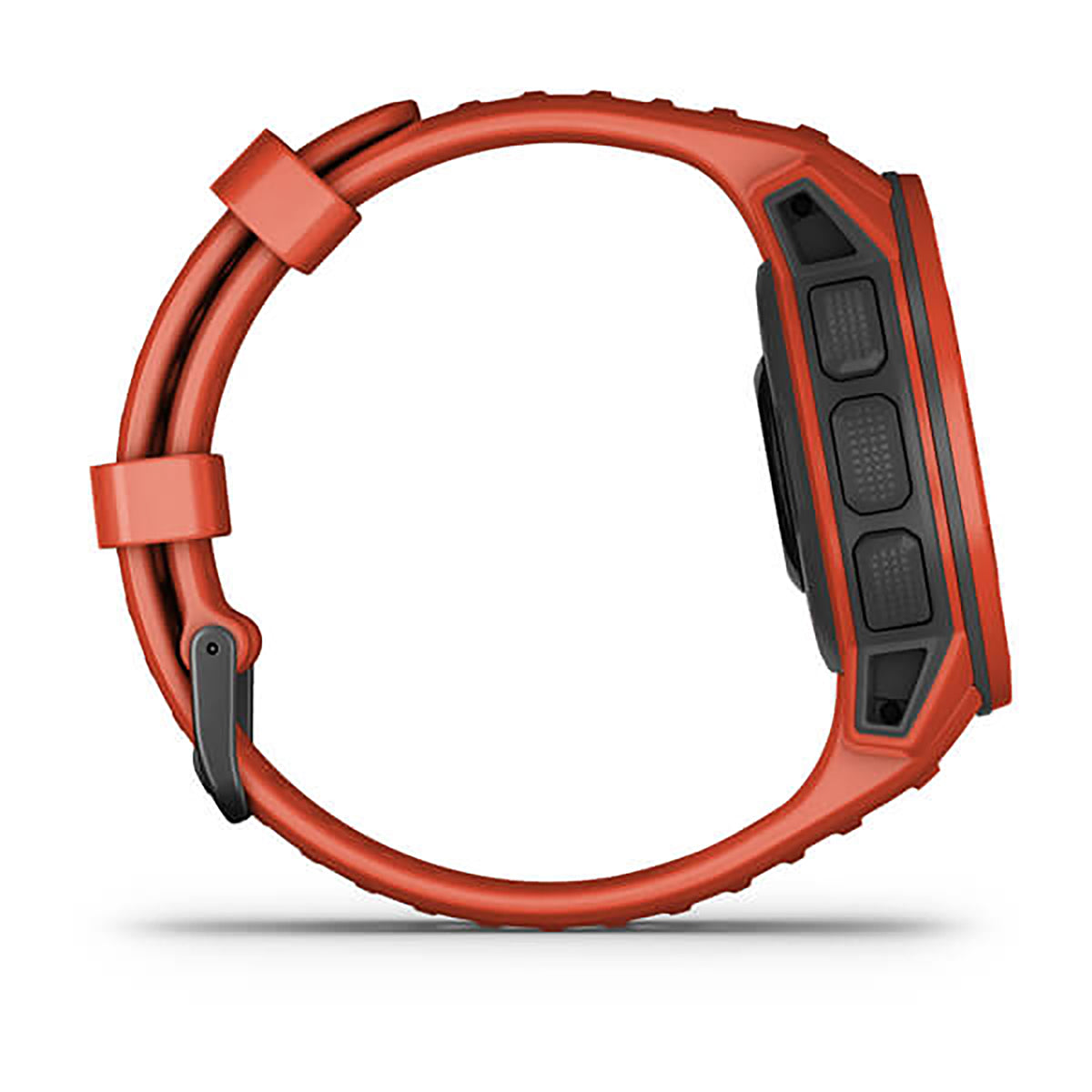 Garmin Instinct Solar Silicone Flame Red Strap Full Color Display Dial Watch