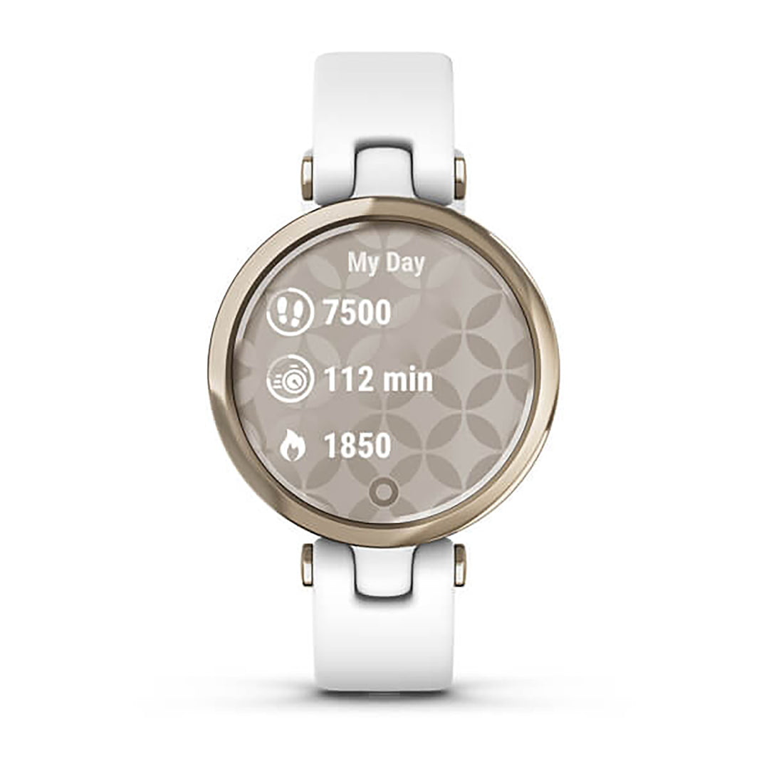 Garmin Lily Silicone White Strap Full Color Display Dial Watch - 010-02384-10