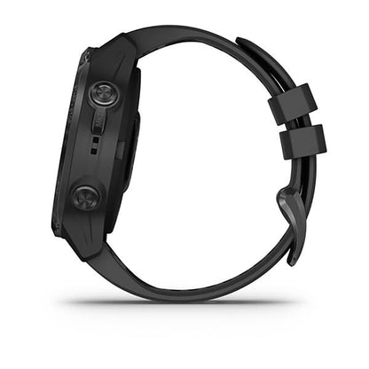 ساعة Garmin Descent Mk2 بسوار سيليكون أسود وشاشة ملونة بالكامل