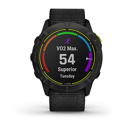 Garmin Enduro Nylon Black Strap Full Color Display Dial Watch