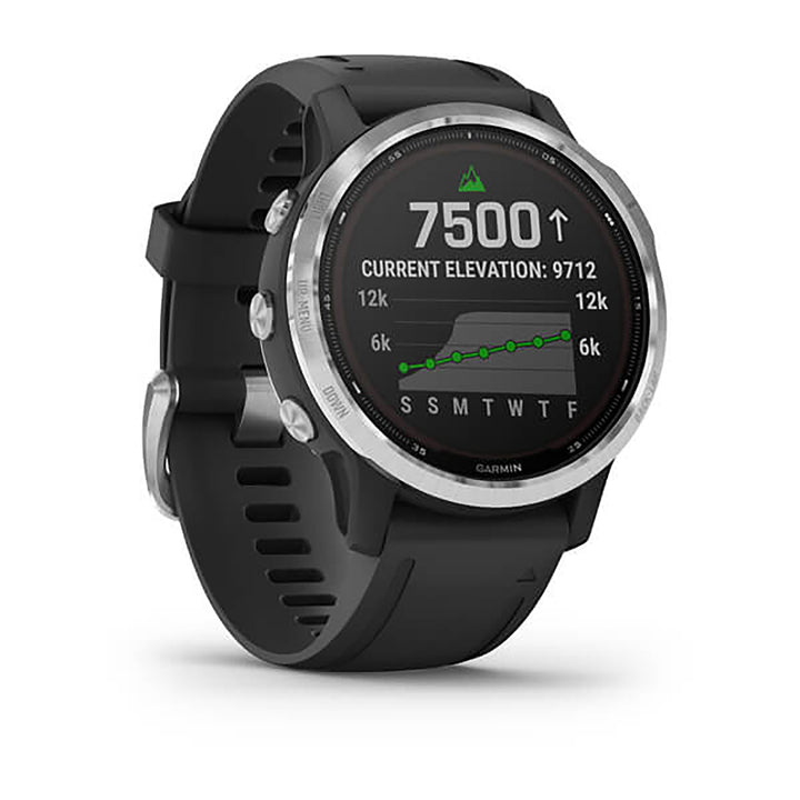 Garmin Fenix 6S Silicone Black Strap Full Color Display Dial Watch - 010-02409-00