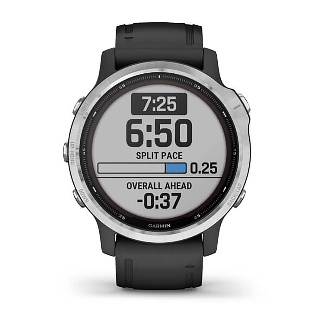 Garmin Fenix 6S Silicone Black Strap Full Color Display Dial Watch - 010-02409-00