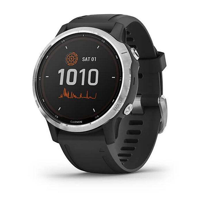 Garmin Fenix 6S Silicone Black Strap Full Color Display Dial Watch - 010-02409-00