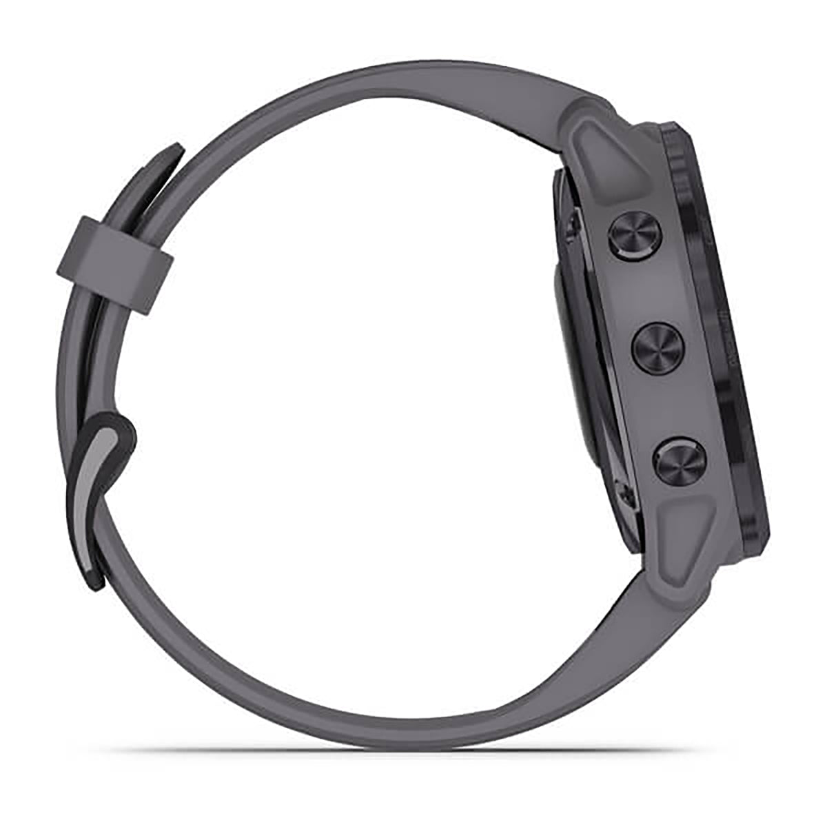 ساعة Garmin Fenix 6S بحزام سيليكون رمادي وشاشة ملونة بالكامل