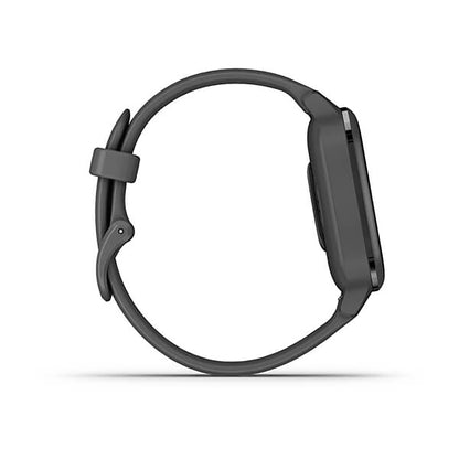 Garmin Venu Sq Silicone Slate Strap Full Color Display Dial Watch