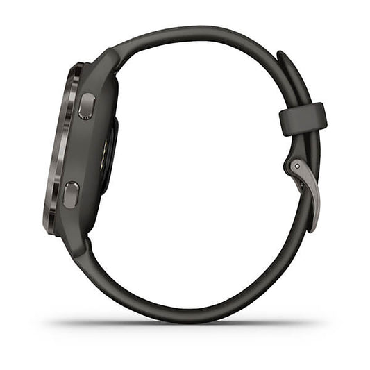 Garmin Venu 2 S Silicone Graphite Strap Full Color Display Dial Watch