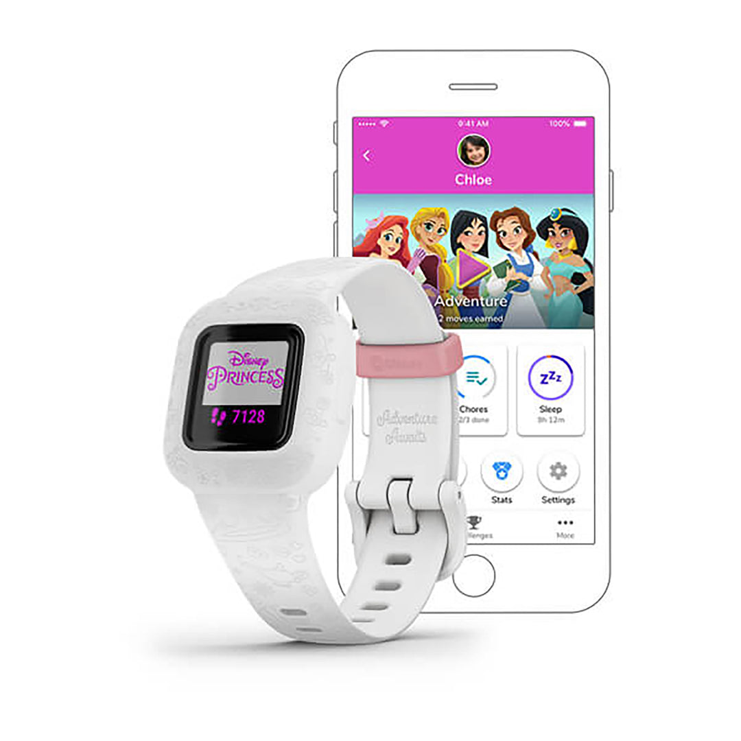 Garmin Vivofit Jr. 3 Silicone Pink Strap Full Color Display Dial Watch - 010-02441-12