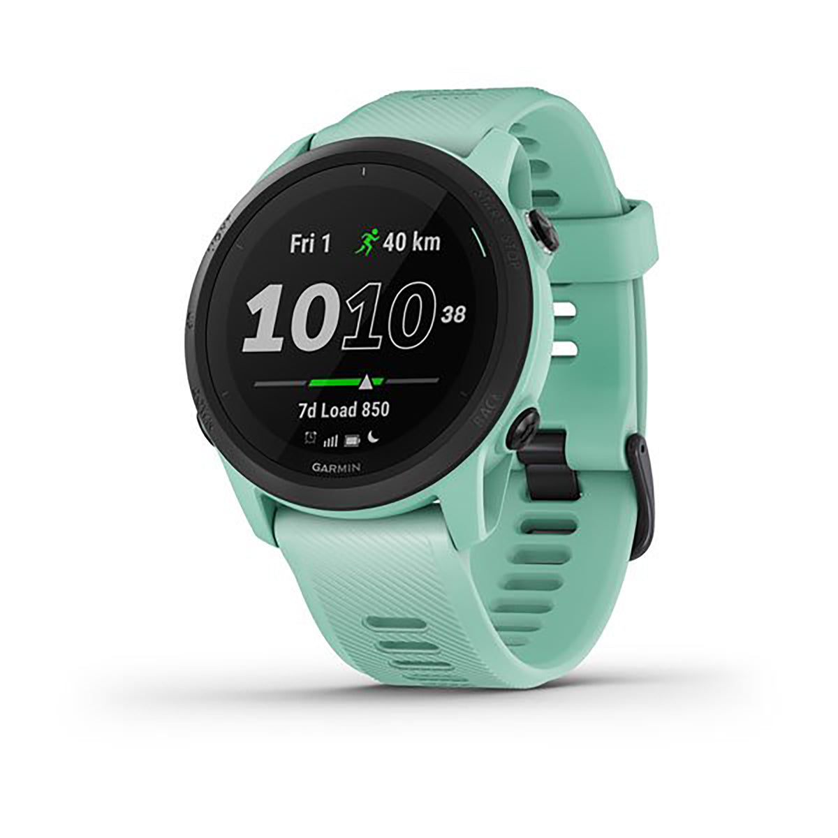 ساعة Garmin Forerunner 745 بسوار سيليكون باللون الاستوائي وشاشة ملونة بالكامل