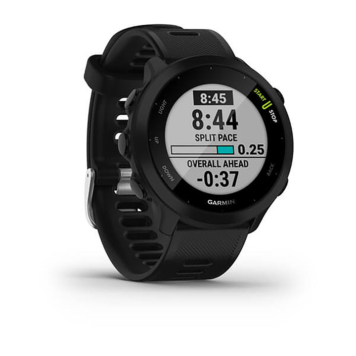 Garmin Forerunner 55 Silicone Black Strap Full Color Display Dial Watch - 010-02562-10