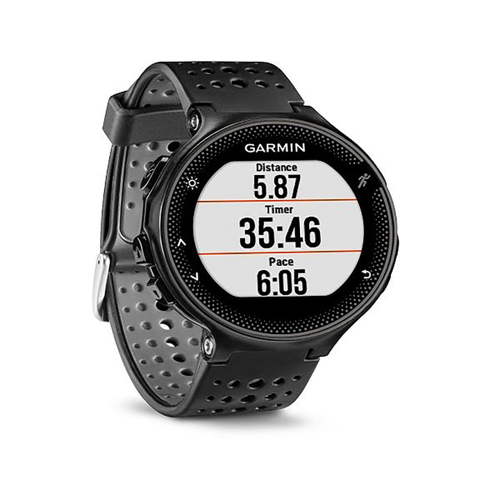 Garmin Forerunner 235 Silicone Black/Grey Strap Full Color Display Dial Watch - 010-03717-55