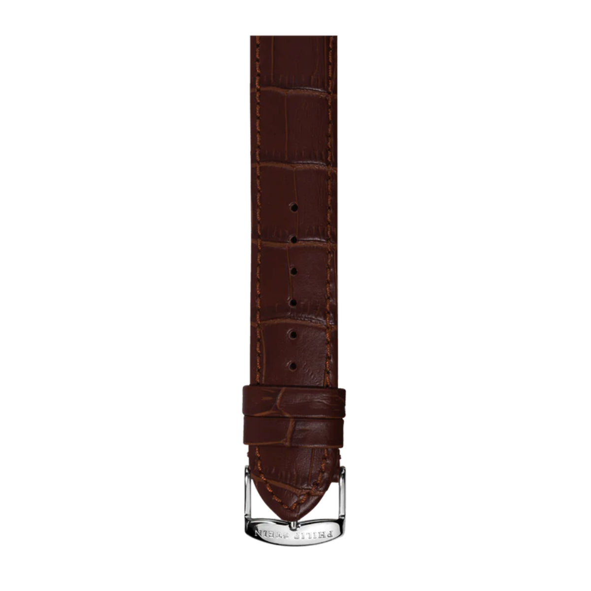 Philip Stein Signature Brown Alligator-print Strap Size 1