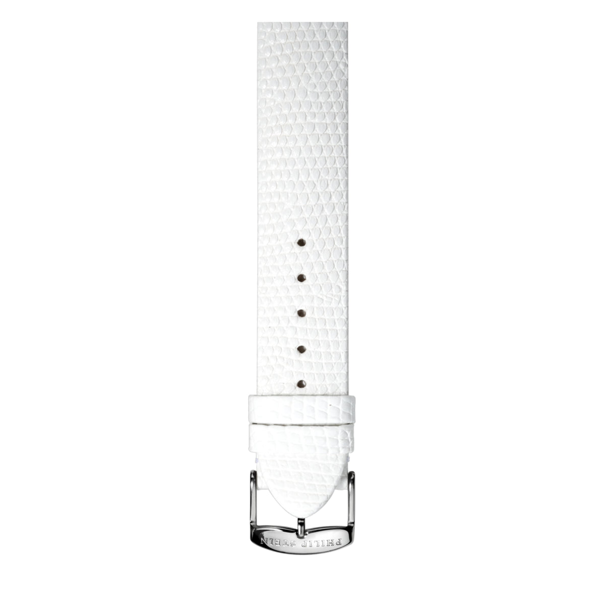 Philip Stein Signature White Lizard-print Strap Size 2