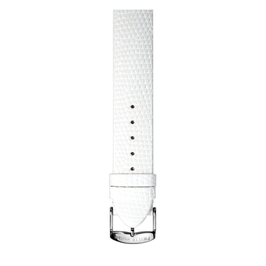 Philip Stein Signature White Calf Lizard-print Strap Size 1