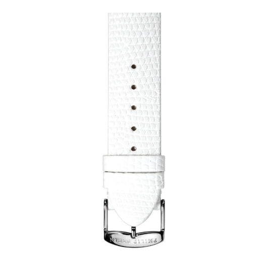 Philip Stein Signature White Lizard Leather Strap Size 2