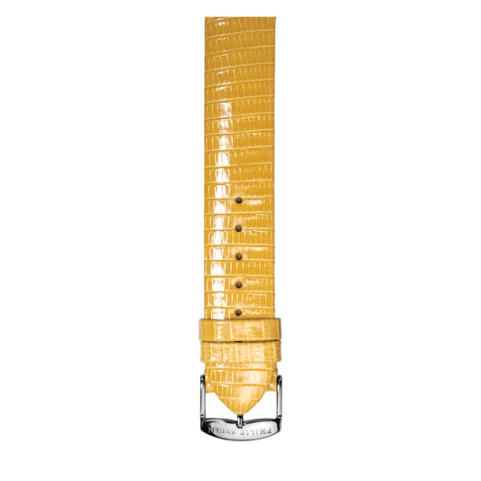 Philip Stein Signature Yellow Lizard Leather Strap Size 2