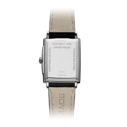 Raymond Weil Toccata Men's Classic Rectangular Leather Strap White Dial Watch