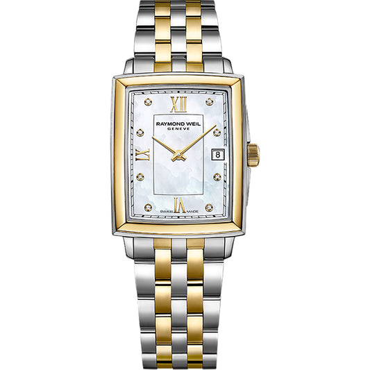 Raymond Weil Women's Toccata Two-Tone Gold Quartz Mother of Pearl Dial Watch