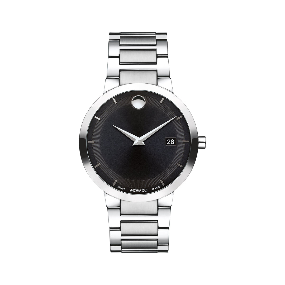 Movado Men's Watch Silver Case Quartz