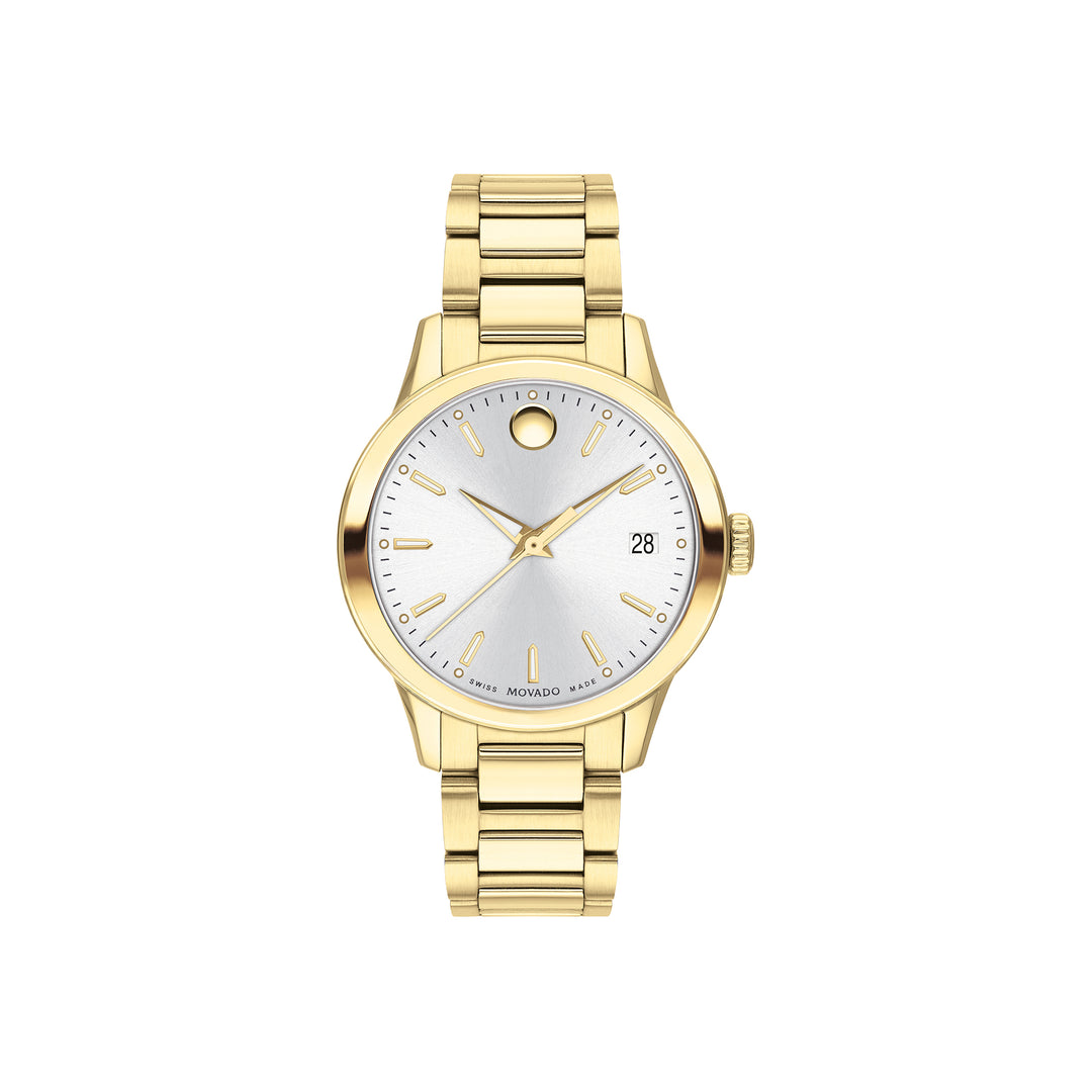 Movado Women's Watch Yellow Pvd Case Quartz