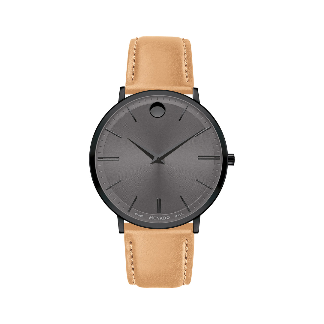 Movado Men's Watch Black Pvd Case Quartz