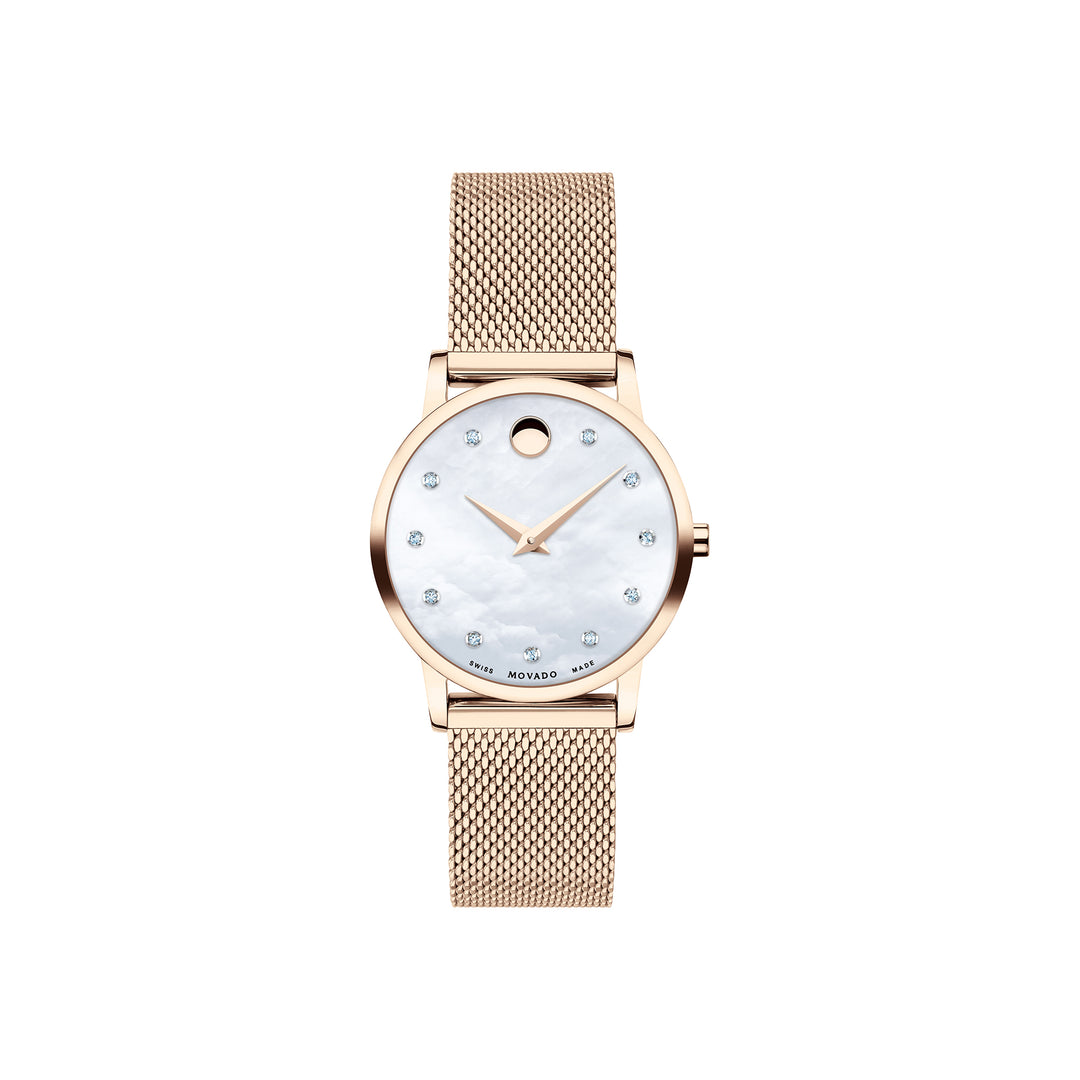 Movado Women's Watch Carnation Pvd Case Quartz