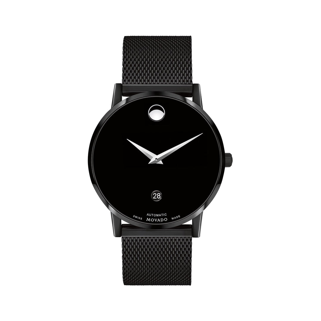 Movado Men's Watch Black Pvd Case Quartz