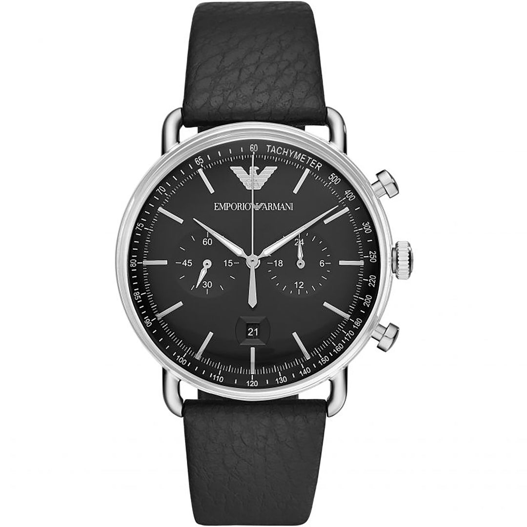 EMPORIO ARMANI Men's Aviator Fashion Quartz Watch