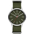 Armani Exchange Men's Cayde Fashion Quartz Green Dial Watch