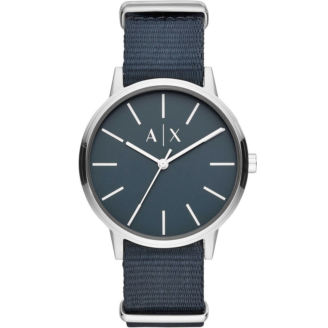 Armani Exchange Men's Cayde Fashion Quartz Blue Dial Watch