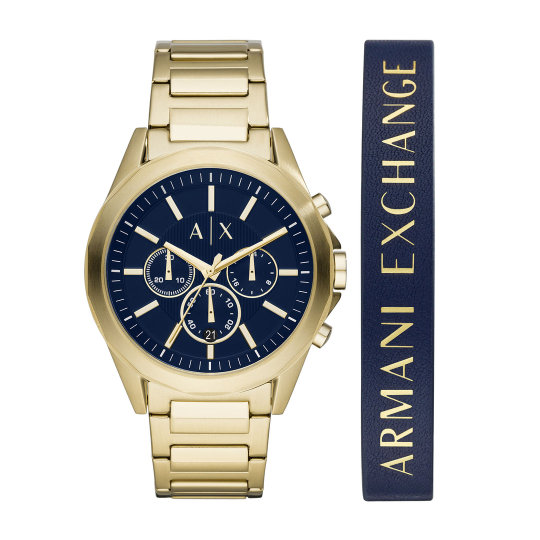 Armani Exchange Men's Drexler Fashion Quartz Blue Dial Watch