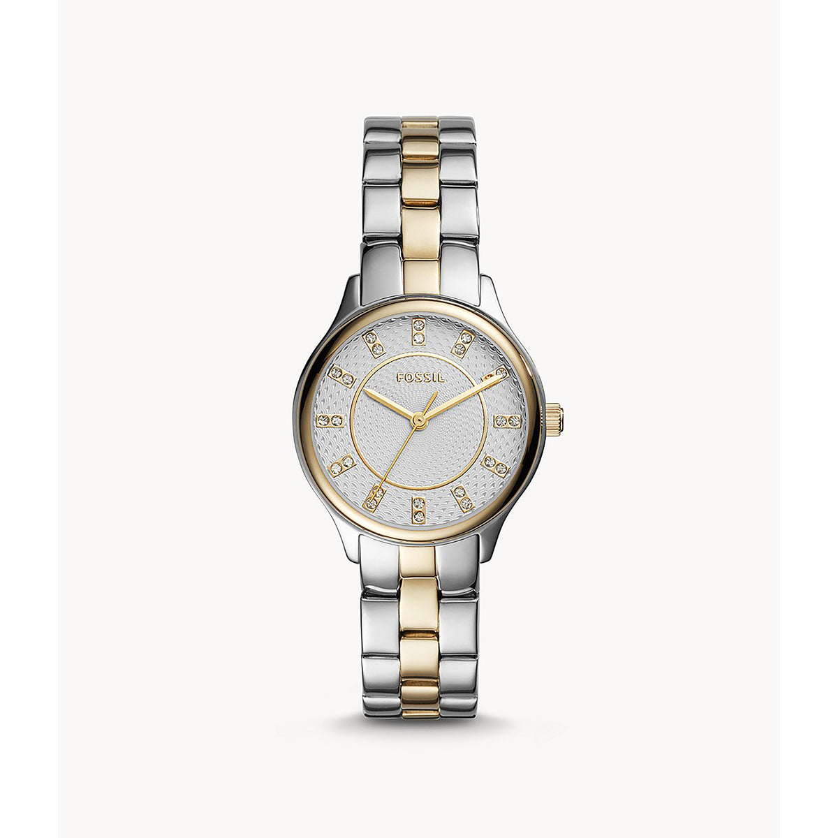 Fossil Analog Women's Watch Gold Plated Metal Bracelet