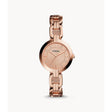Fossil Analog Women's Watch Gold Plated Metal Bracelet