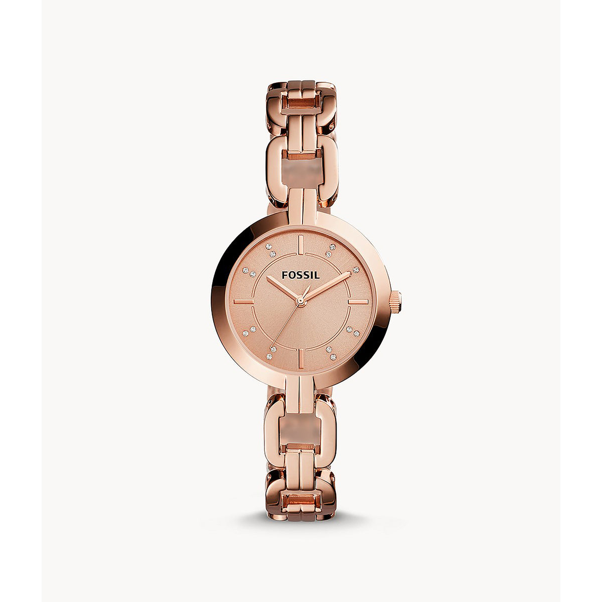 Fossil Analog Women's Watch Gold Plated Metal Bracelet