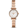 Fossil Analog Women's Watch Gold Plated Metal Bracelet