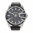 ANLG  Watch  SS  Leather Strap