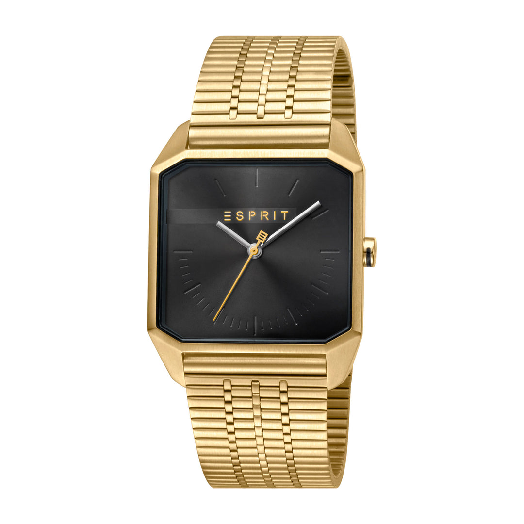 Esprit Men's Cube Gents Fashion Quartz Yellow Gold Watch
