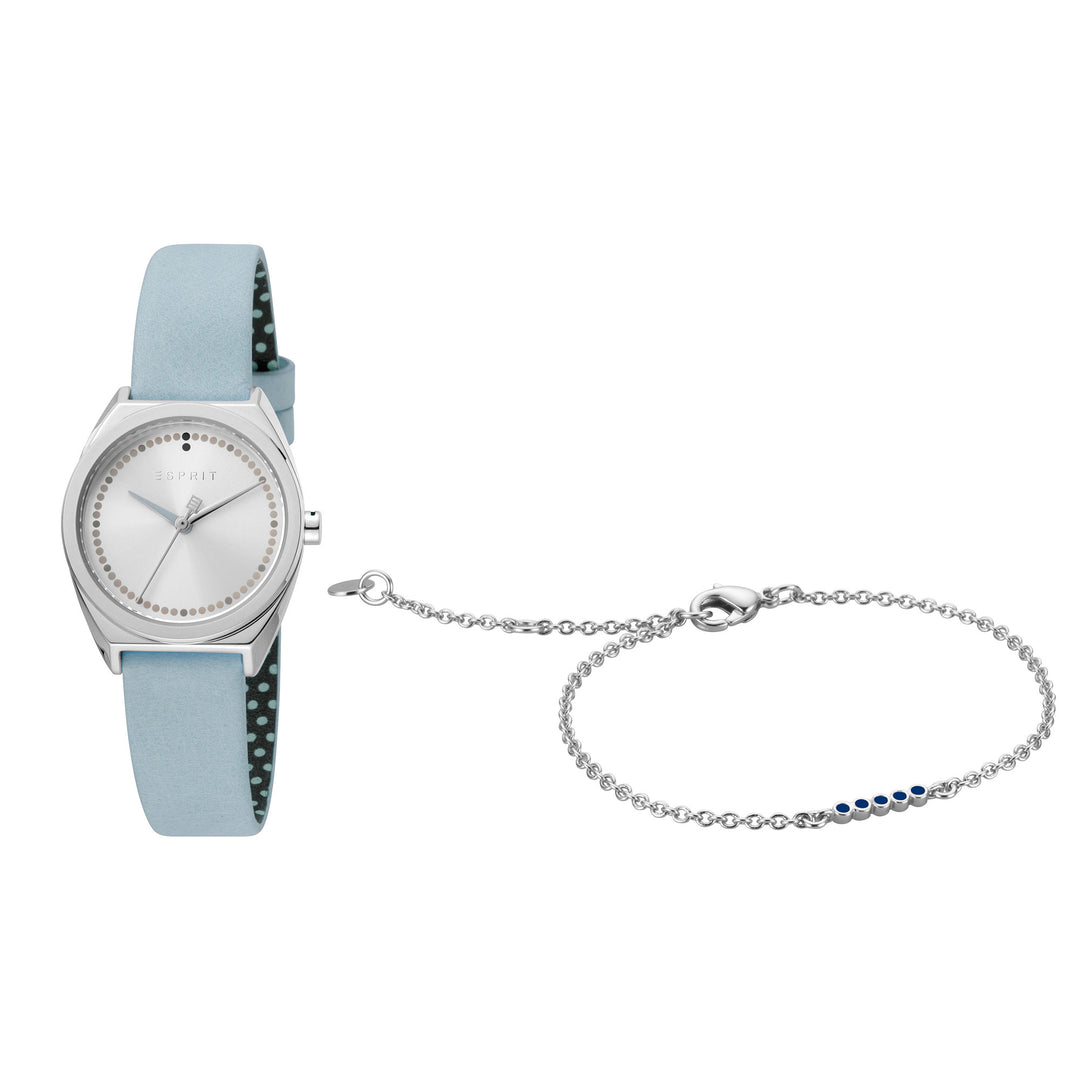 Esprit Women's Slice Dot Fashion Quartz Light Blue Watch