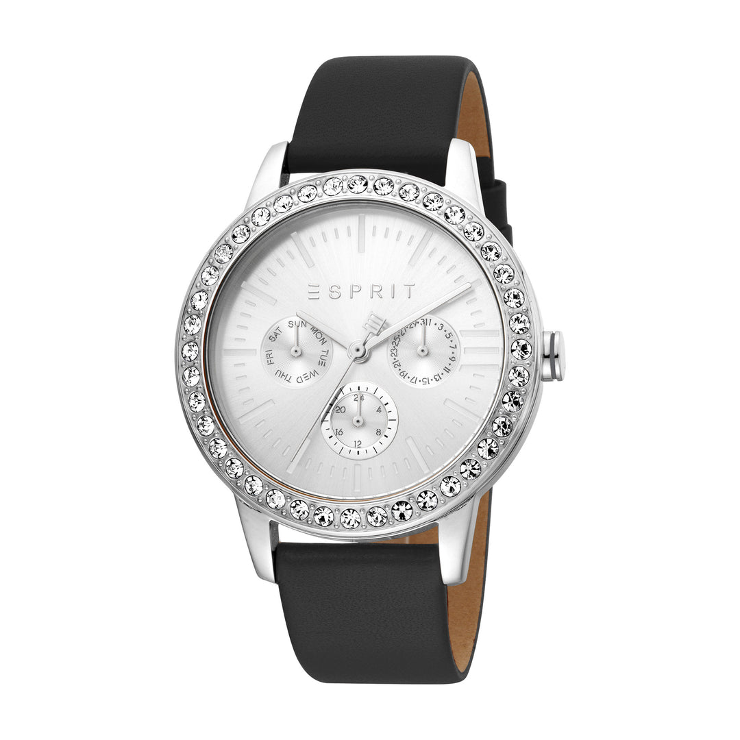 Esprit Women's Silvery Fashion Quartz Black Watch