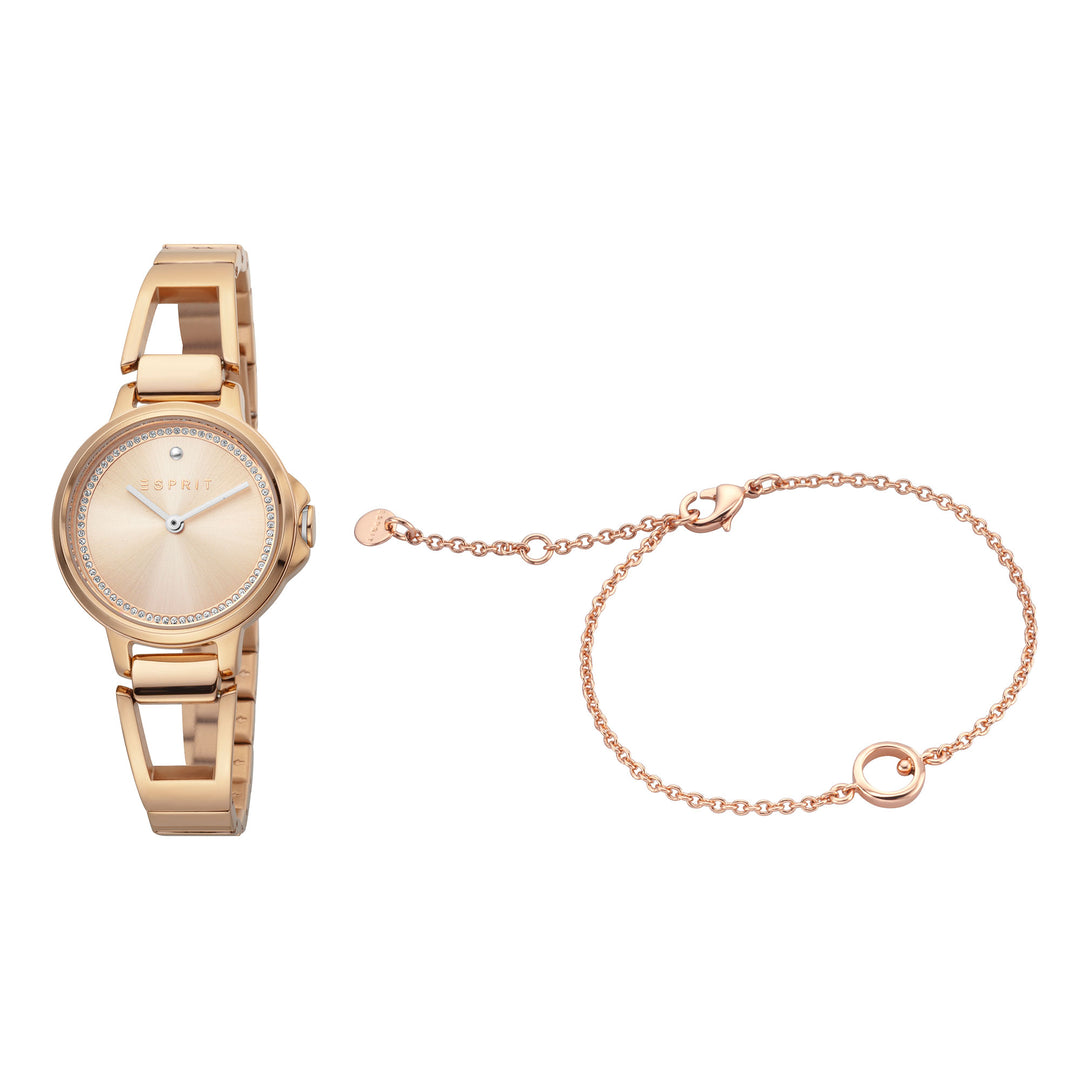 Esprit Women's Brace Fashion Quartz Rose Gold Watch