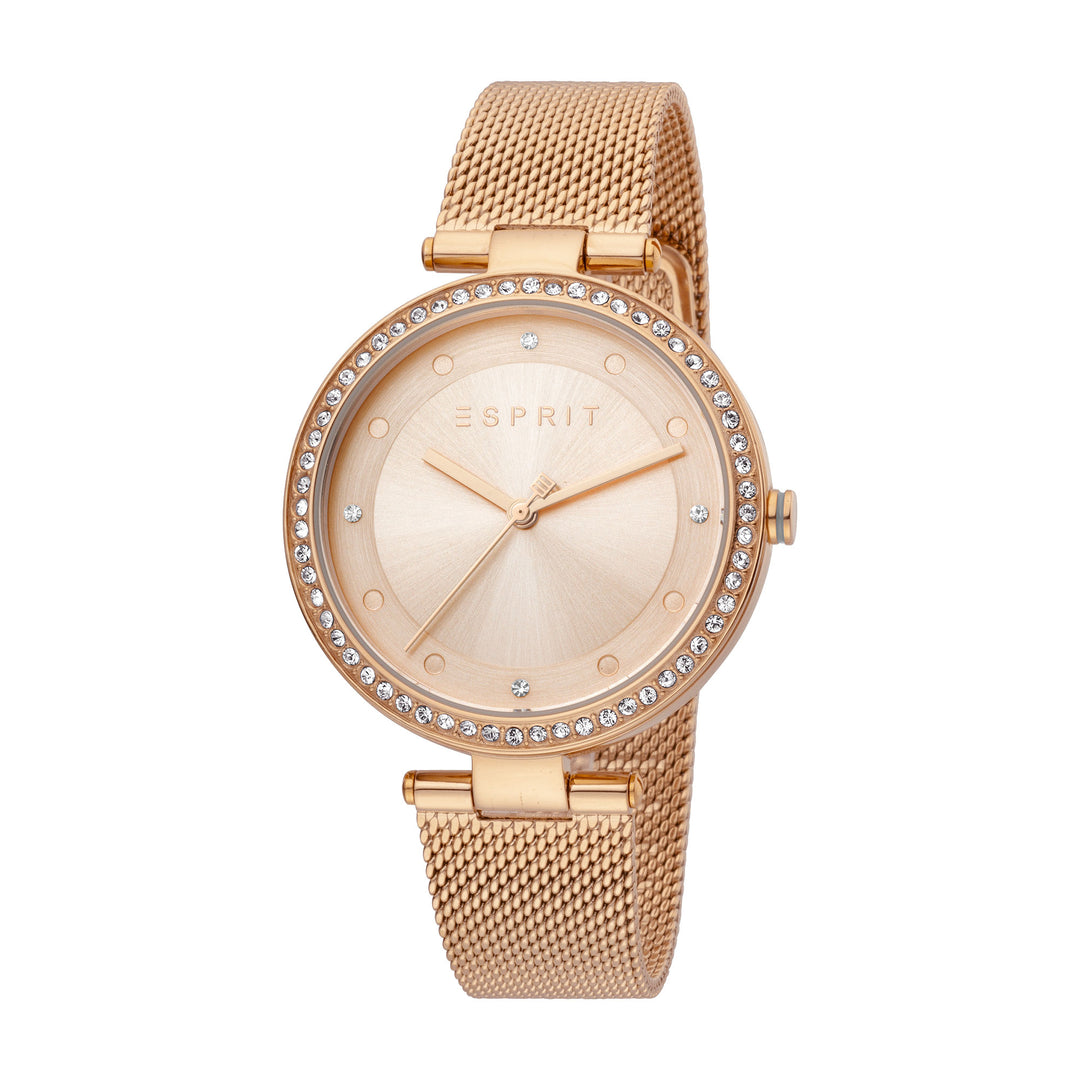 Esprit Women's Breezy Stones Fashion Quartz Rose Gold Watch