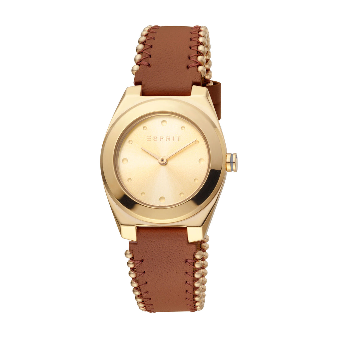 Esprit Women's Spot Pearls Fashion Quartz Brown Watch