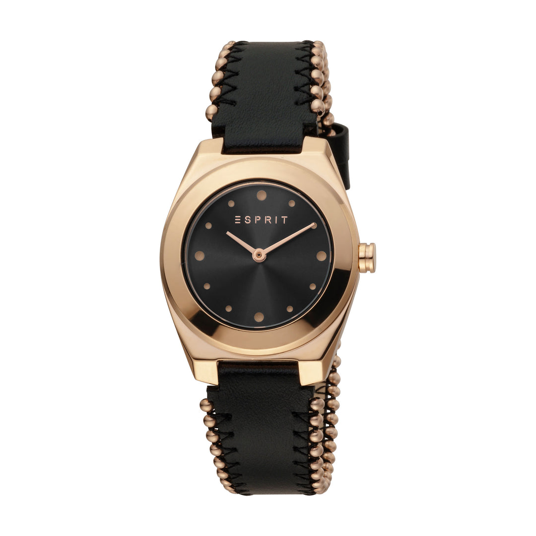 Esprit Women's Spot Pearls Fashion Quartz Black Watch