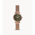 Fossil Analog Women's Watch Gold Plated Metal Bracelet