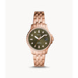 Fossil Analog Women's Watch Gold Plated Metal Bracelet