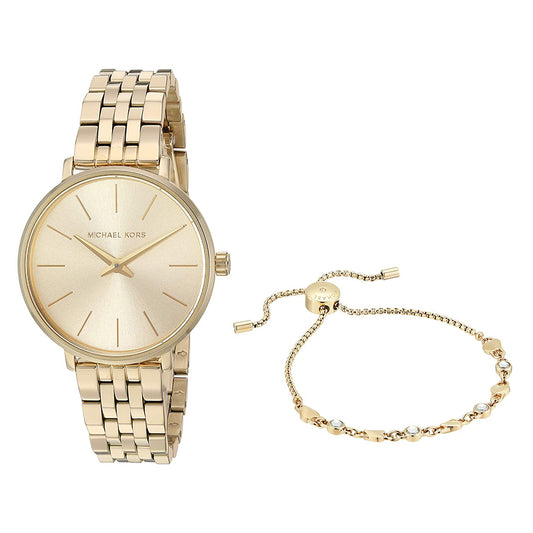 Michael Kors Set Women's Watch And Bracelet - MK4495