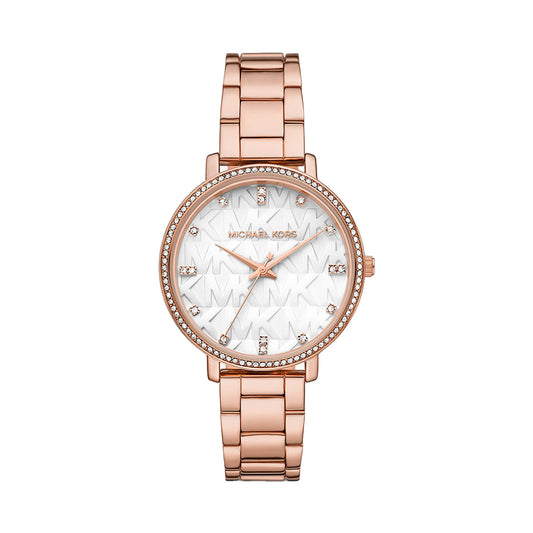 Michael Kors Analog Men's Watch Gold Plated Metal Bracelet