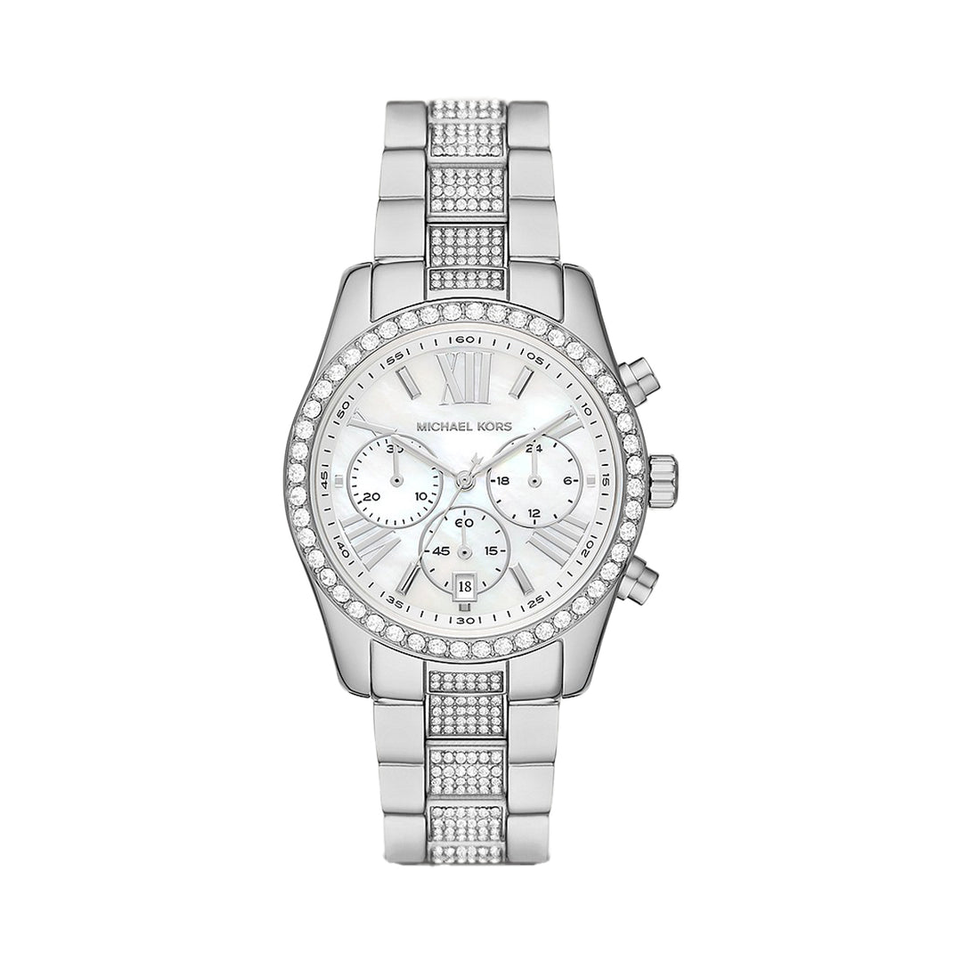 Michael Kors Lexington Lux Chronograph Stainless Steel Women's Watch - MK7243B